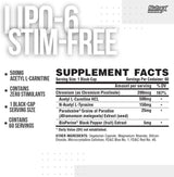 Lipo 6 Black Ultra Concentrate/Free - 60 κάψουλες