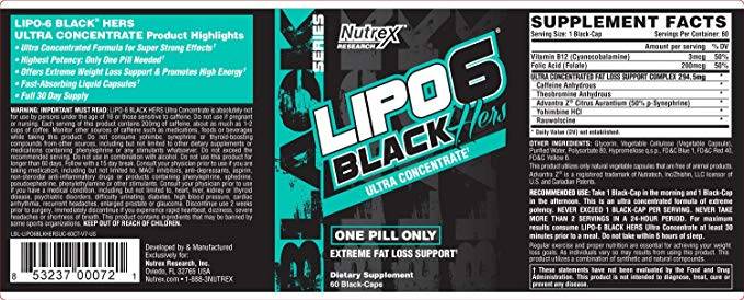 Lipo 6 Black UC 60 κάψουλες