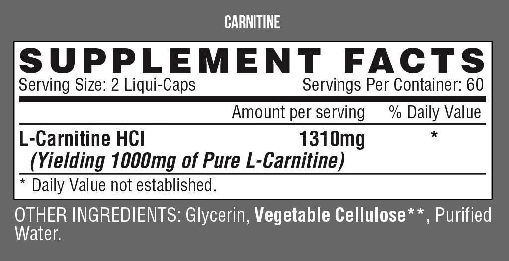 Lipo 6/L-Carnitine - 120 κάψουλες Gel