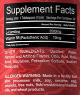 Υγρό L-καρνιτίνη 3500 mg 450 ml
