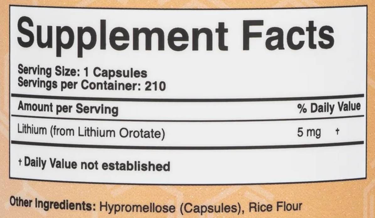Καψάκια λιθίου οροτετέματος 5 mg - 210