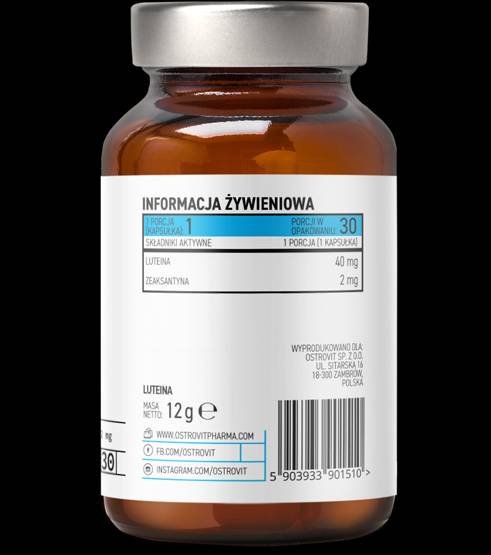 Lutein 40 mg/με Zeaxanthin 30 Gel κάψουλες