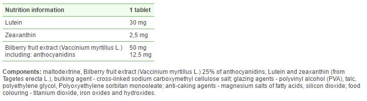 Σύμπλεγμα Lutein Max - 30 δισκία