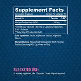 MSM 500mg./180 καπάκια.