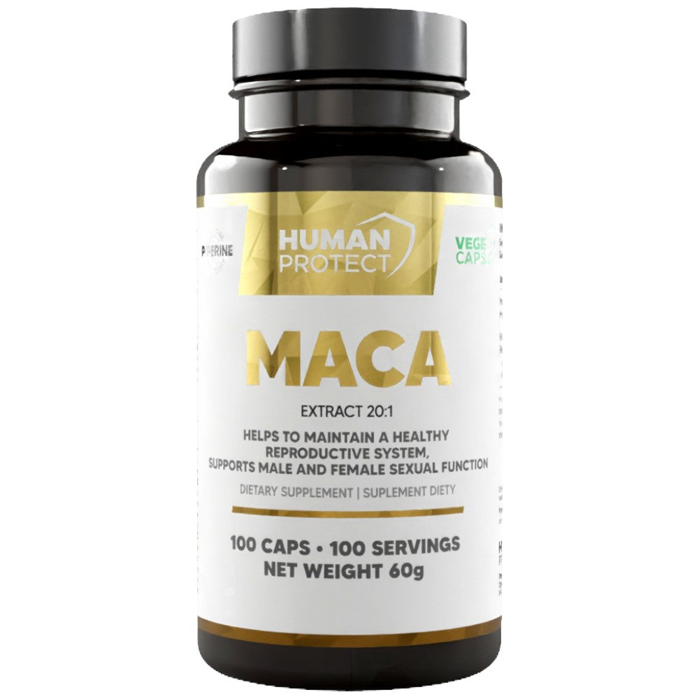 Maca 500mg | Με εκχύλισμα μαύρου πιπεριού - 100 κάψουλες