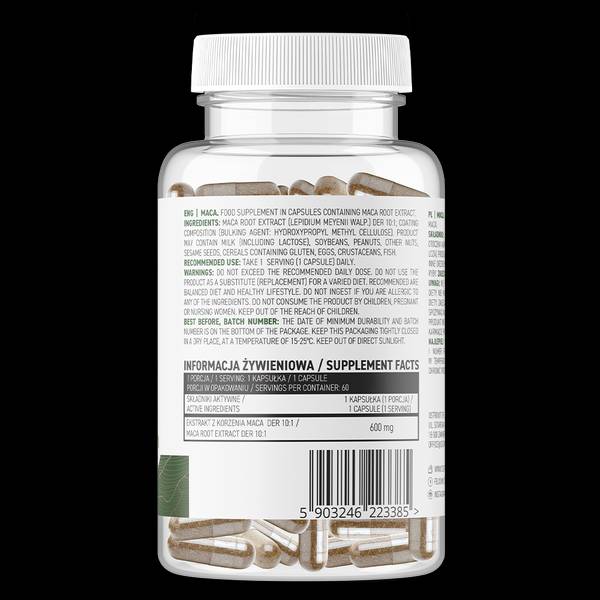 Maca 600 mg/vege 60 κάψουλες
