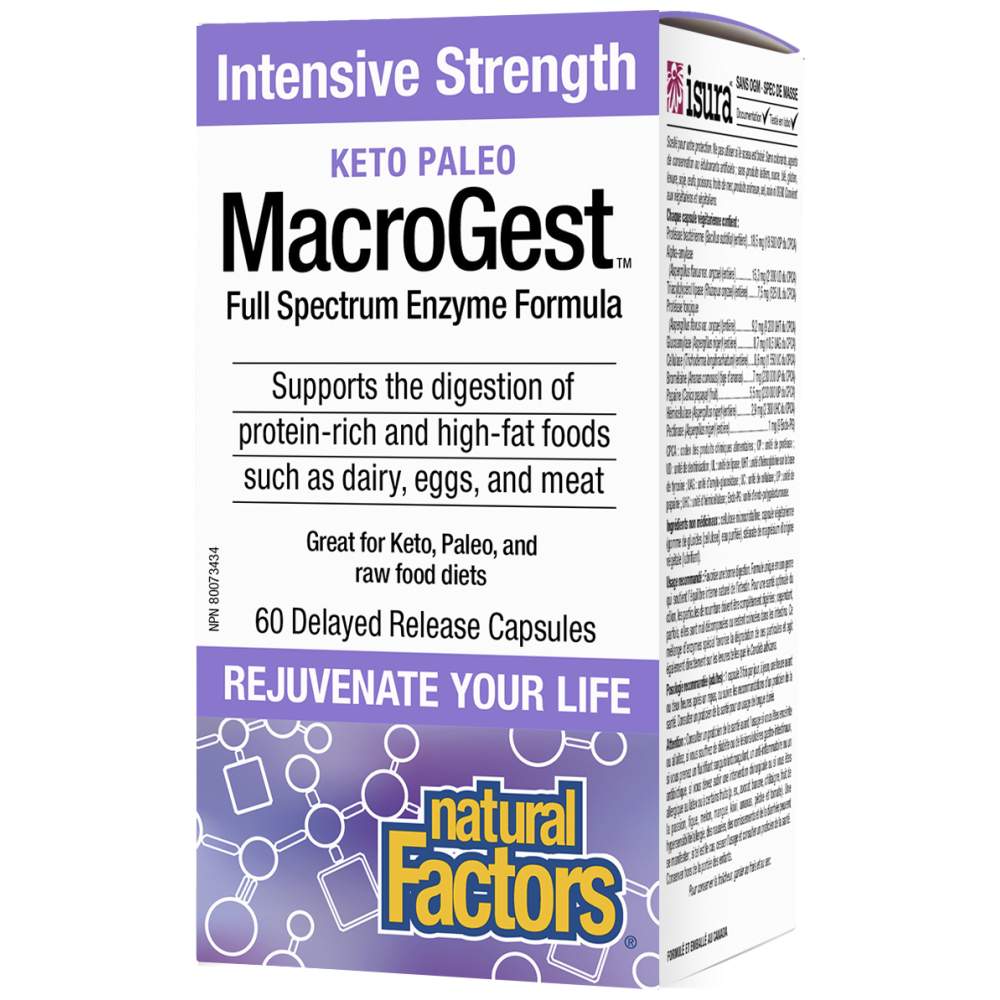 Macrogest Keto Paleo Full Spectrum 206 mg 60 κάψουλες