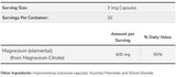 Κιτρικό μαγνήσιο 400 mg - 60 κάψουλες