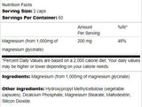 Γλυκινικό μαγνήσιο 200 mg - 120 κάψουλες