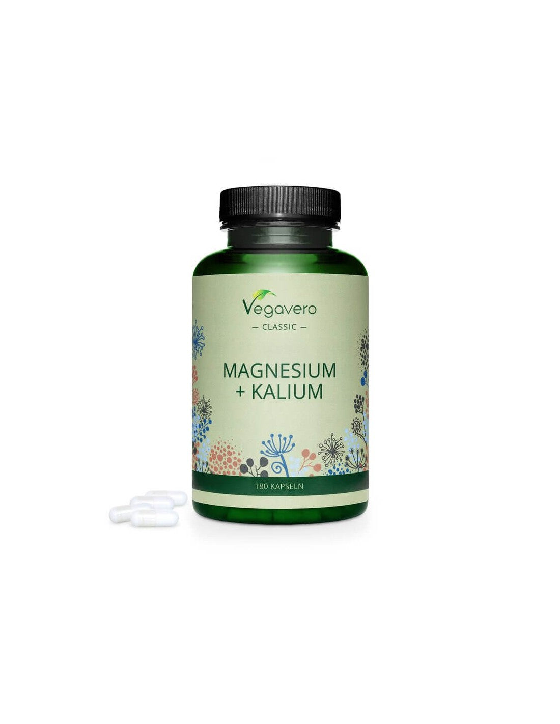 Magnesium + Kalium, 180 κάψουλες, 100% Vegan <tc>Vegavero</tc>