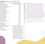 Man Multivitamins για άνδρες με κολλαγόνο 1497 mg - 147 δραστικά συστατικά /500 ml /