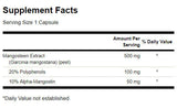 Mangosteen τυποποιημένες 500 mg - 90 κάψουλες