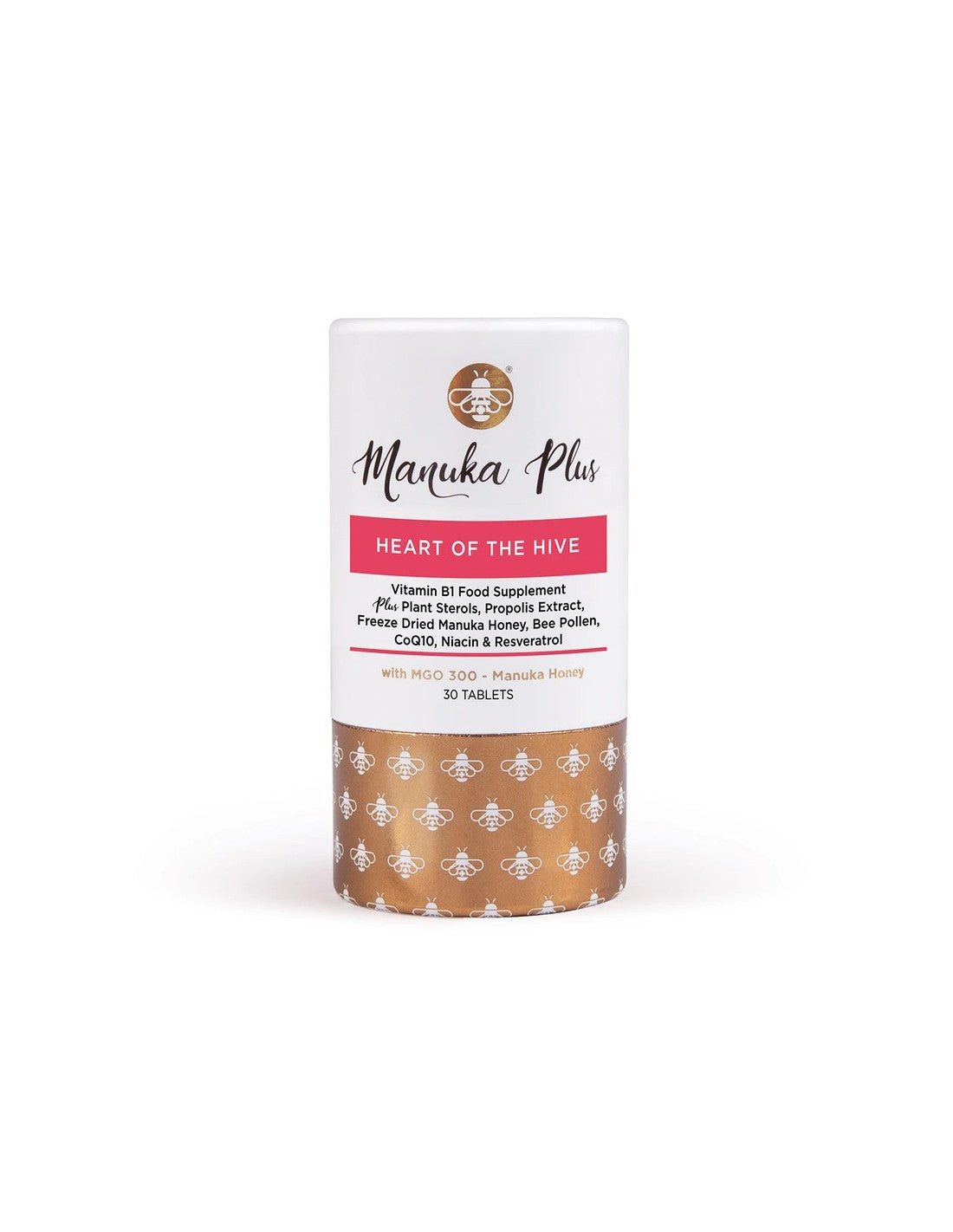 Manuka Plus® Heart of the Hive/ Formula για την υποστήριξη του καρδιαγγειακού συστήματος με τα δισκία Manuka Honey Mgo 300 x 30