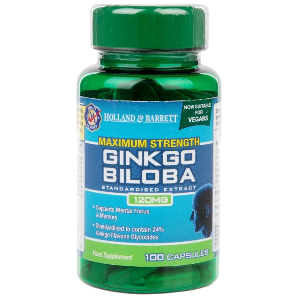 Μέγιστη αντοχή ginkgo biloba 120 mg - 100 κάψουλες