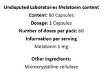 Μελατονίνη 1 mg - 60 κάψουλες