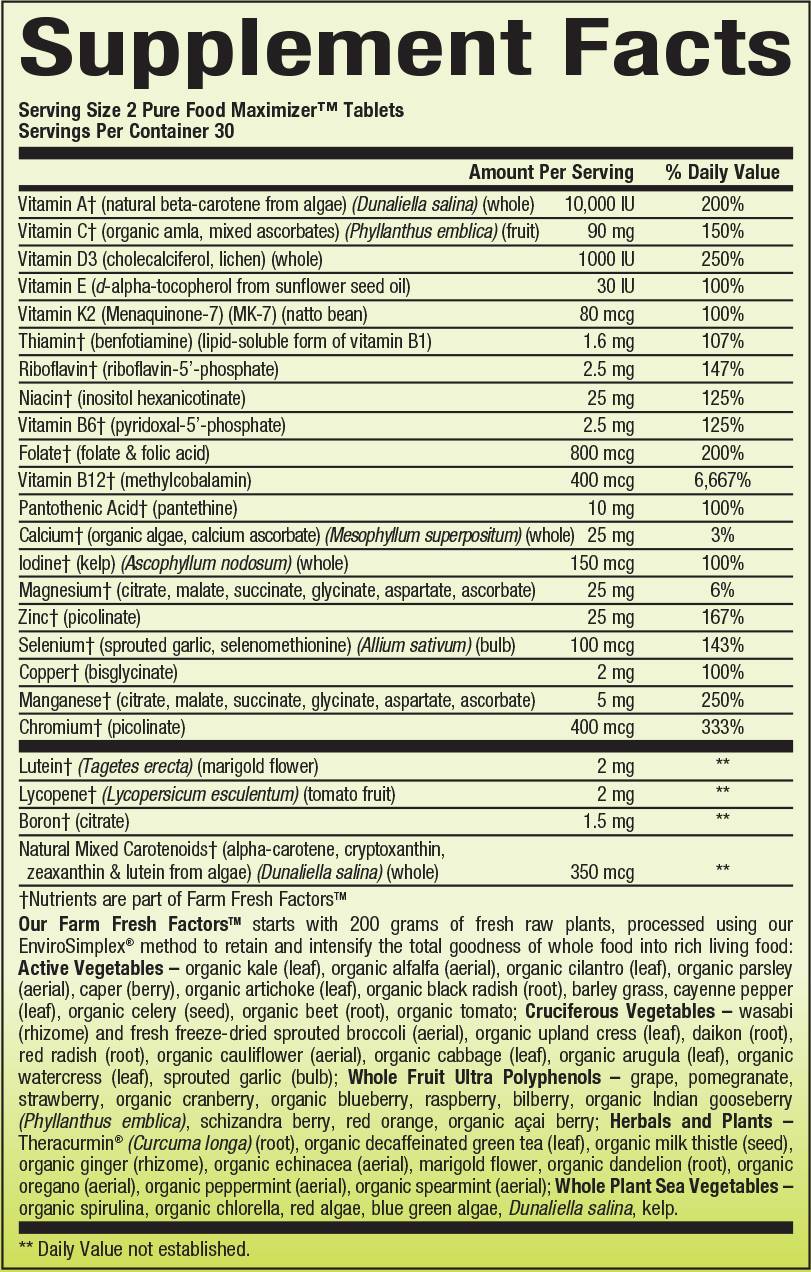 Τα δισκία Un-GMO 60 Minerals των ανδρών