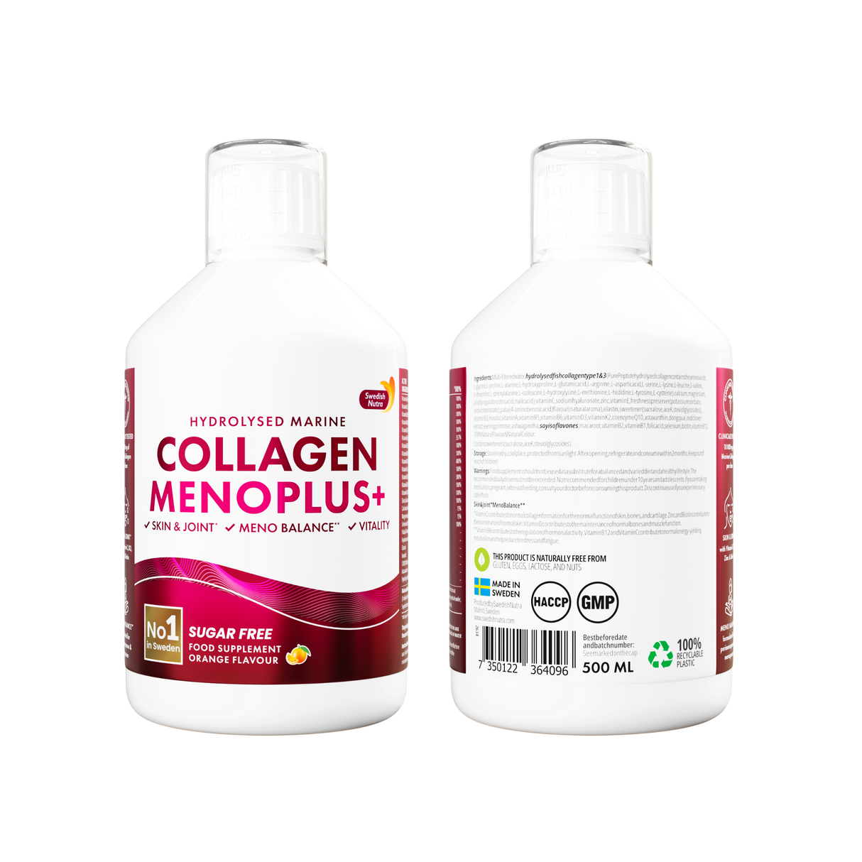 Menoplus+ Fish Collagen 10.000 mg για γυναίκες 40+ | 500 ml