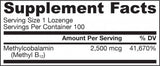 Methyl B-12 2500 mcg - 100 Υπογλώσσια Δισκία