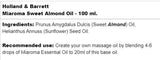 Miaroma Sweet Ammond Oil - 100 ml