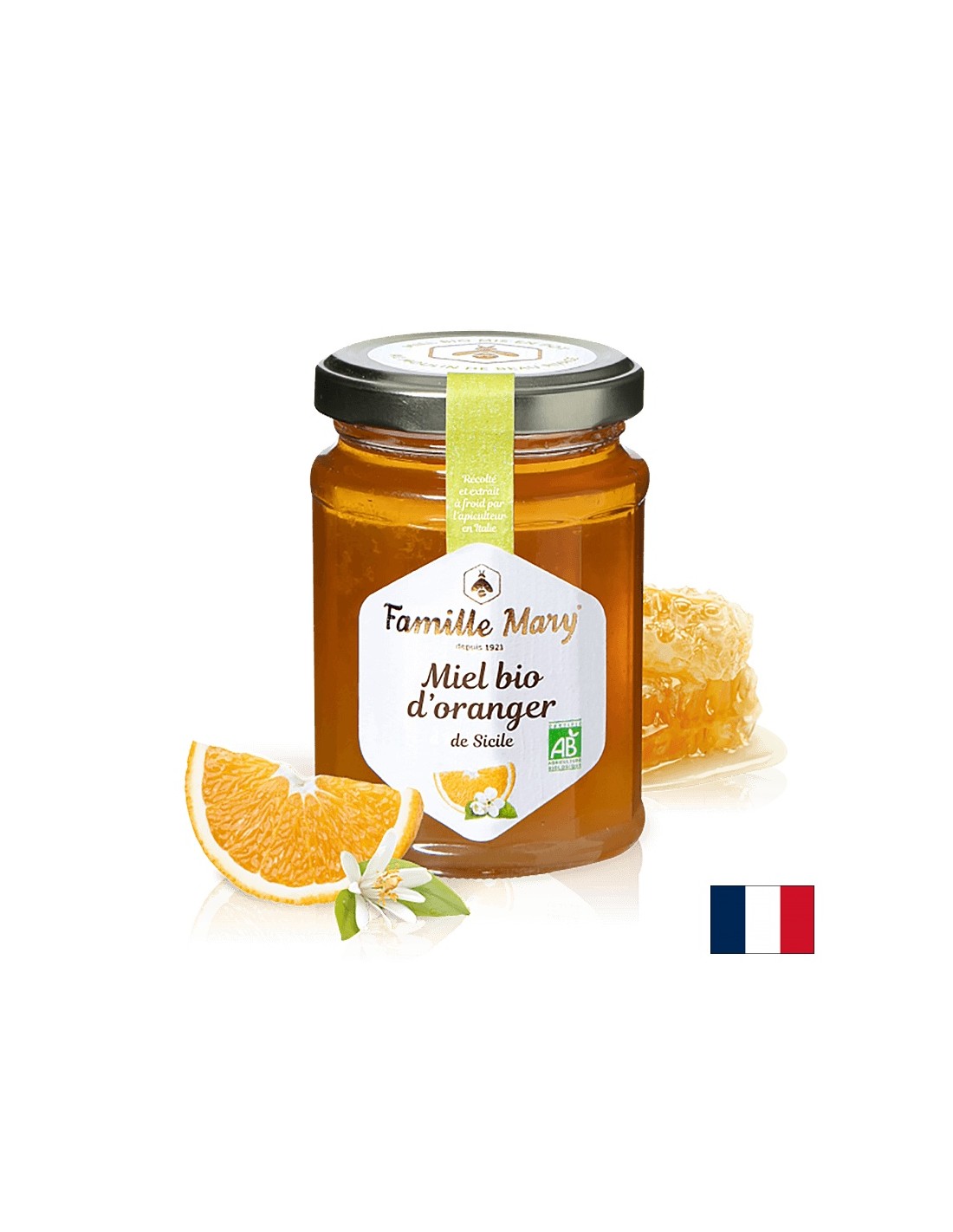 Οργανικό μέλι από πορτοκαλί άνθη - Miel Bio d'Orange, 230 g