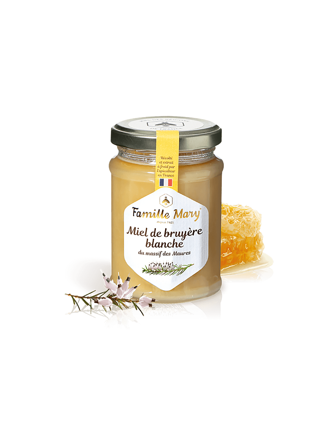Μέλι από λουλούδια λευκού Heather - Miel de Bruyère Blanche, 230 g