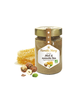 Οργανικό έγχρωμο μέλι με φουντούκια - Miele et Noisette Bio, 240 g