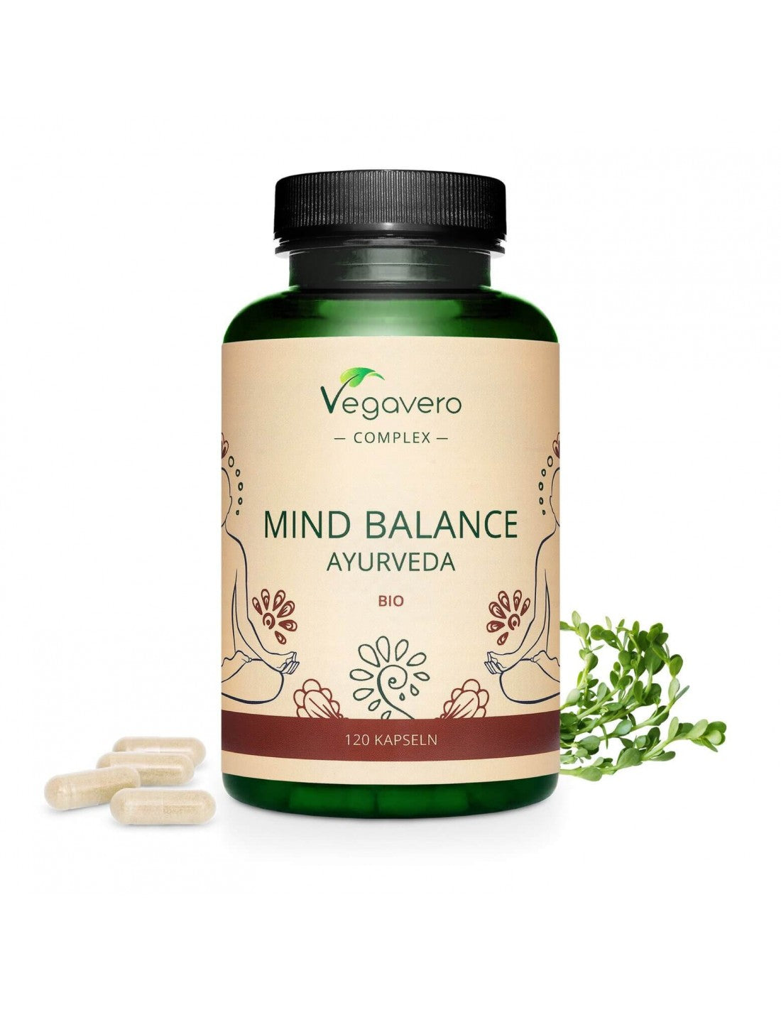 Mind Balance Ayurveda Bio, 120 κάψουλες, 100% Vegan <tc>Vegavero</tc>