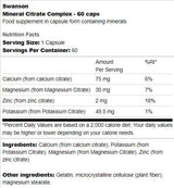 Mineral Citrate Complex - 60 κάψουλες