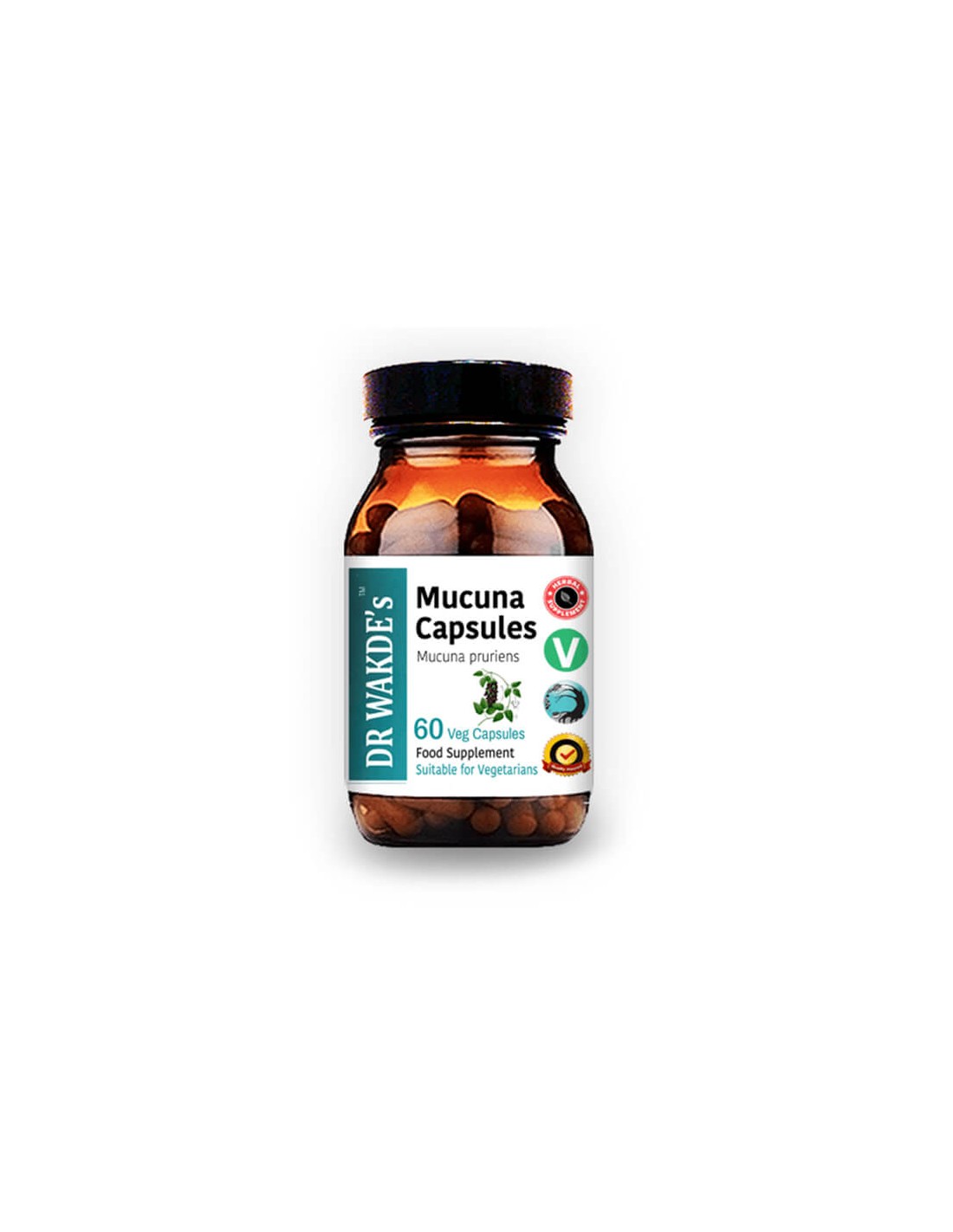 Mucuna Pruriens/Mucuna Pruriens Ayurveda, 60 κάψουλες Δρ Wakde's