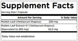 Εκχύλισμα φύλλων Mullein 312.5 mg - 60 κάψουλες
