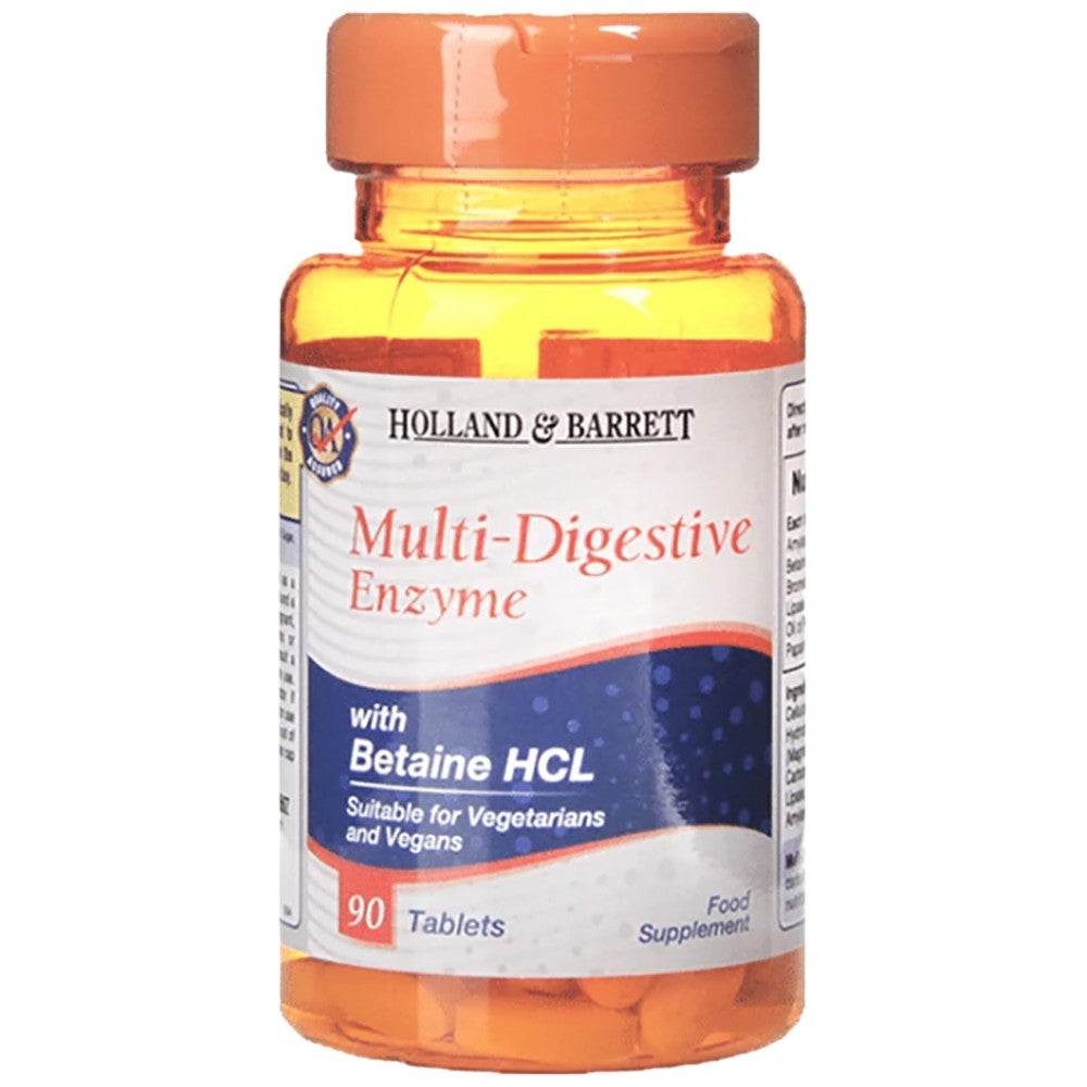 Multi-Digestive Enzyme/with Betaine 90 Tablets