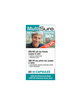 Multisure® Men 50+/Multivitamins για τους άνδρες 50+ (με λουτίνη, λυκοπένιο και πριονιστή Palmetto), 80 κάψουλες