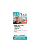 Multisure® Men 50+/Multivitamins για τους άνδρες 50+ (με λουτίνη, λυκοπένιο και πριονιστή Palmetto), 80 κάψουλες