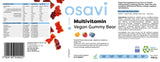 Multivitamin Vegan Gummy Bear | Πορτοκαλί, βατόμουρο, βατόμουρο - 60 κολλώδη καραμέλες