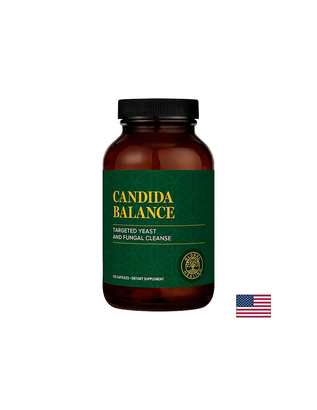Mycozil® Candida και Flora Υποστήριξη ισορροπίας/φυσικό σύμπλεγμα κατά των λοιμώξεων Candida, 120 κάψουλες Global Healing
