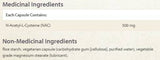 N-Acetyl L-Cysteine ​​500 mg 90 κάψουλες
