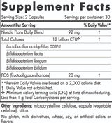 Σκανδιναβική Flora Probiotic Daily | 12 δισεκατομμύρια ενεργά κύτταρα - 60 κάψουλες