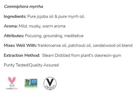 Μίγμα πετρελαίου Myrrh | Commiphora myrrha - 30 ml