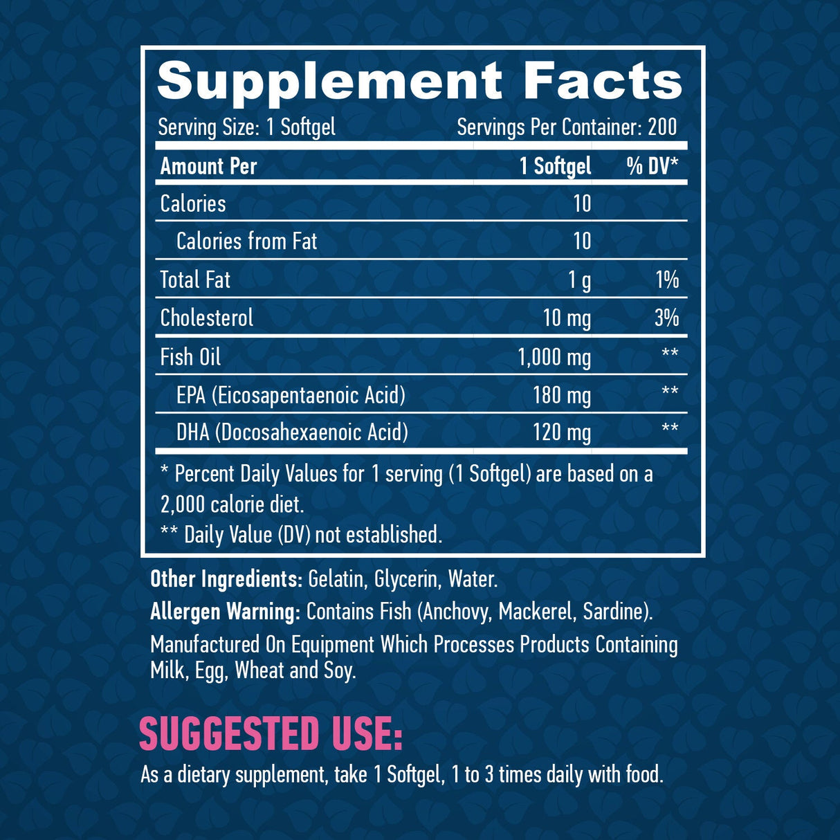 Ωμέγα 3 1000mg./200 softgels