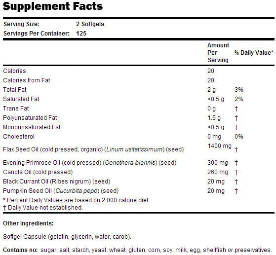 Omega 3-6-9 1000 mg - 250 κάψουλες gel