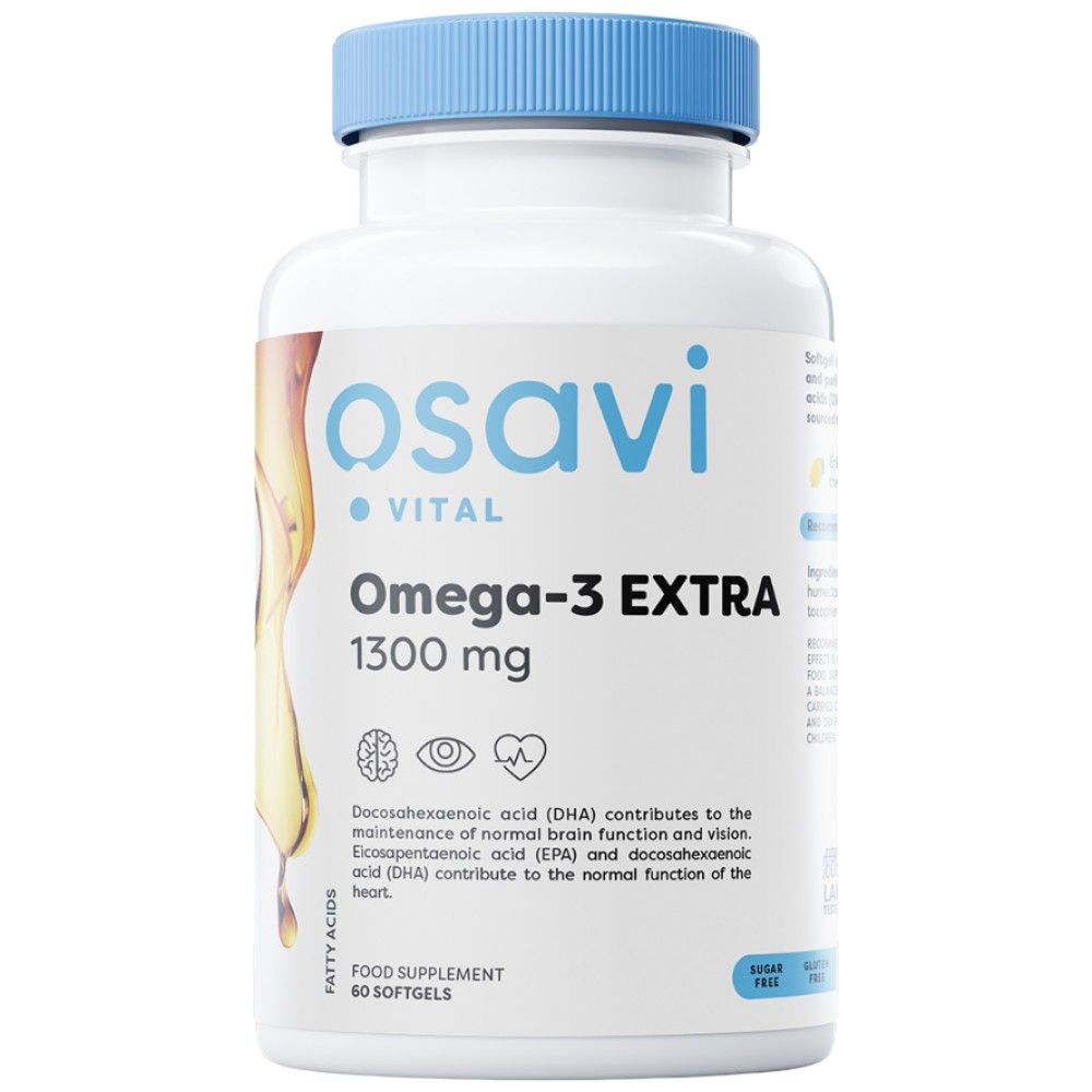 Ωμέγα -3 επιπλέον 1300 mg - 60 softgels