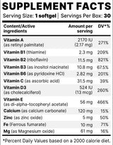 Optivit BP | Βασικές βιταμίνες και μέταλλα - 30 κάψουλες γέλης