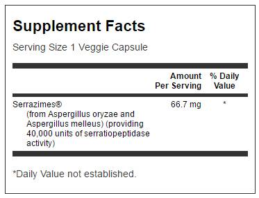 Optimum Potency Serrazimes 40.000 Units 66,7 mg 60 κάψουλες