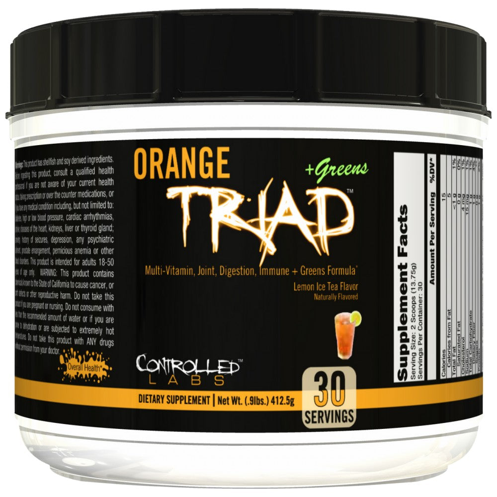 Orange TRIAD + Greens Powder - 412 γραμμάρια