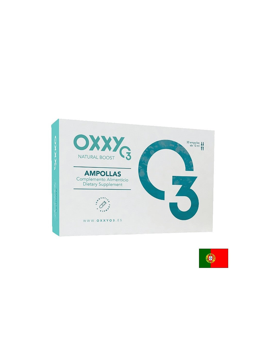 Oxxy O3 – Οζονωμένη αντιοξειδωτική προστασία και κλειστή ενέργεια, 30 αμπούλες για ποτό