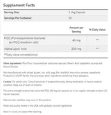 PQQ 40mg επιπλέον δύναμη | με άλφα λιποϊκό οξύ 200 mg - 50 κάψουλες