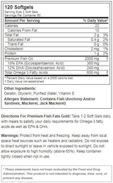 Premium Fish Fats Gold 120 Softgels