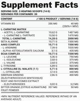 PWO Zero Caffeine | Σκόνη προ-προπόνησης χωρίς διεγέρσεις-280 γραμμάρια