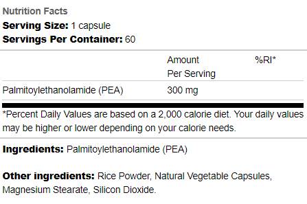 Palmitoylethanolamide 300 mg - 60 κάψουλες