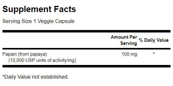 Ένζυμο παπάκα 100 mg - 90 κάψουλες